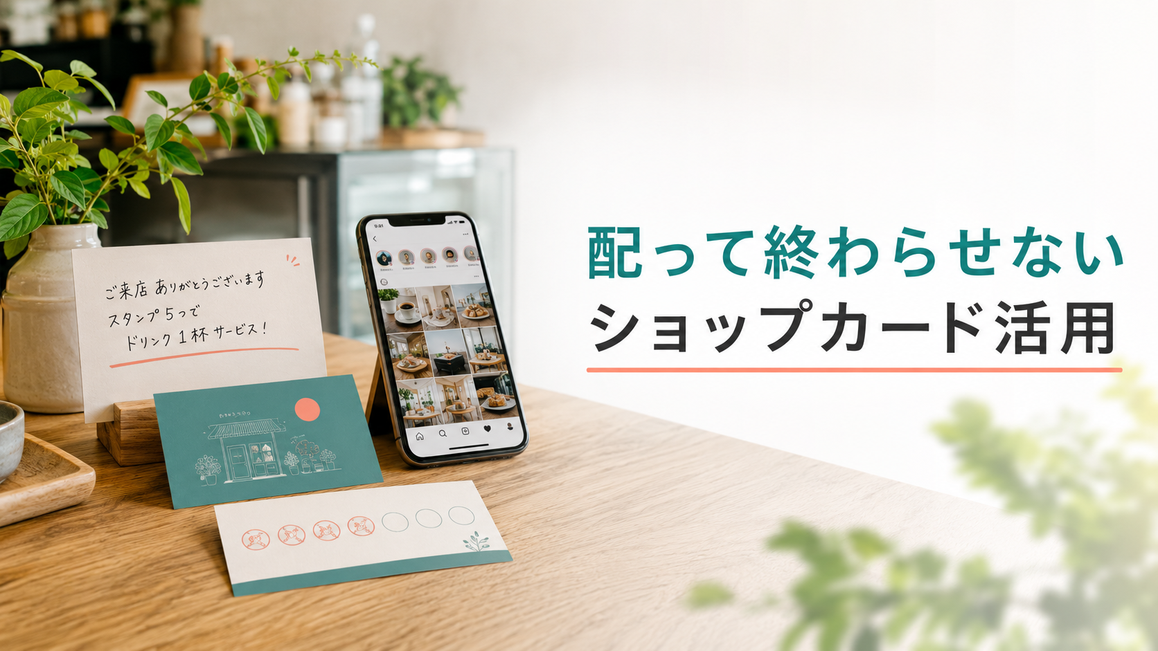配って終わらせないショップカード流用